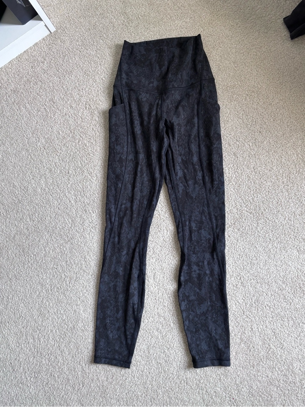Lululemon Black Camo Align Leggings, size 2